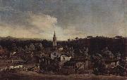 Bernardo Bellotto, Das Dorf Gazzada, Blick vom Suden